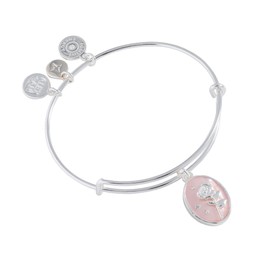 Alex and Ani Rose Charm Bangle