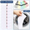 Wowangce 100 Pcs Sock Clips for Laundry Locks Your Socks