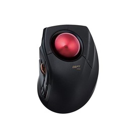 Elecom Trackball Mouse / Index Finger / 8 Buttons / Wired / Wireless / Bluetooth / Black