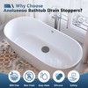 Tub Stopper 5 Pack 6 Inch Silicone Universal Drain Stopper