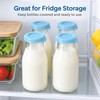 Silicone Bottle Caps for Compatible Glass Milk Bottles – 2-Piece