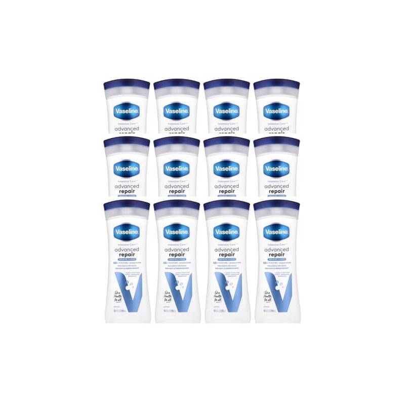 Vaseline Intensive Care Advanced Repair Loción sin fragancia, 10 onzas