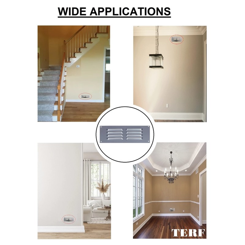 TERF® 9'' X 3'' Aluminium Louvre Air Vents 9'' X