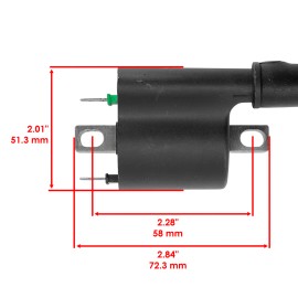 Caltric Ignition Coil fits Honda TRX500FM1 TRX500FM2 Foreman 500 4x4 2014 2015 2016-2019