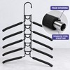 5-Tier Space Saving Clothes Hanger with Non-Slip Foam Padded Arms,