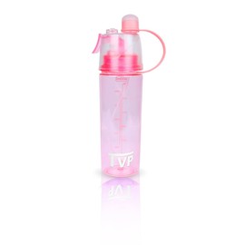 TOP VACUUM PARTS TVP Mist nd Sip 2in1 spray head water bottle for outdoor indoor activities, BPA free 20oz (600 ml), Pink.