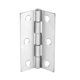 Merriway BH07698 (2 Pcs) Loose Pin Butt Hinge, Polished Chrome Plated 75mm (3 inch) - Pack of 2 Pices