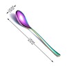 Kyraton Rainbow Soup Spoons, Pack of 12, 20.3 cm Stainless
