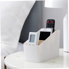 GRIRIW Wooden Storage Box Multi-compartment Desk Organizer Makeup Brush Holder Cosmetics Storage Home Office