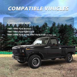 ZAIGANMA Front Door Window Weatherstrip Kit,Window Molding Sweep Felt Trim Seal,Run Channel Rubber Seal for 1987-1997 Ford Bronco F150 F250 F250 F350 E7TZ1521452A E7TZ1521453A F2TZ1521456A F2TZ1521457