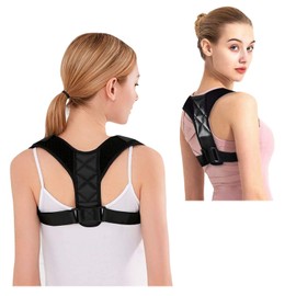 GWAWG Back Support Corrector for Men and Women, Comfortable Upper Back Support, Adjustable Back Support for Neck, Shoulders and Back