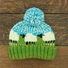 LOUDelephant Sheep Knitted Wool Hat, Green, Sky Blue, Unit size