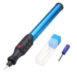 BOWONG Engraving Pen Engraver Machine Electric DIY Precision Pens Cordless Mini Carving Tools Replaceable Diamond Tip Bit for Jewelry Metal Glass Wood Ceramics Stone - Blue