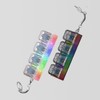 2 Pcs Black & White Keyboard Fidget Clickers with LED