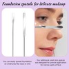 3 Pcs Makeup Spatula,Foundation Cosmetic Spatula,Stainless Steel Facial Beauty Spatulas