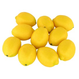 ZhangyiHot 6 Pcs Yellow Mini Lemon Decor Fake Fruit Home Party Festival Decoration Props，Quality and Creative House Kitchen Party Decoration Artificial Lemon Home Décor Products
