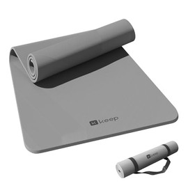 KEEP Tapete de yoga, 32 pulgadas, extra ancho, para hombres y mujeres, 0.276 in de grosor, doble cara, antideslizante, ecolgico, tapete de yoga para  