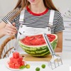BOXOB Watermelon Fork Cutter Slicer, Stainless Steel Watermelon Cutting Tool