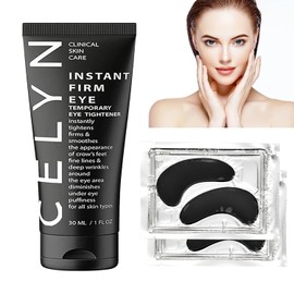 Augencreme Set mit 2 Eye Pads, Kühlend Feuchtigkeit Eye Patches, Hyaluron Augenpads Gegen Augenringe, Augencreme Set Augenringe Entfernen & Schwellungen für strahlende Augen