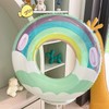 New Rainbow Cloud Adult Swim Ring with Handle, Sequin Rainbow Tube LF2306 Cloud+60 30ea