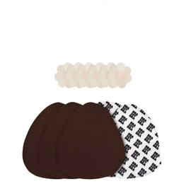 brassybra Strapless Boob Tape for A-G Cups, Strong Breast Lift Tape & Adhesive Bras, Breathable, Sweat-Proof & Waterproof with 3 Pairs Nipple Covers, Bra Tape for All Day Wear, Cocoa