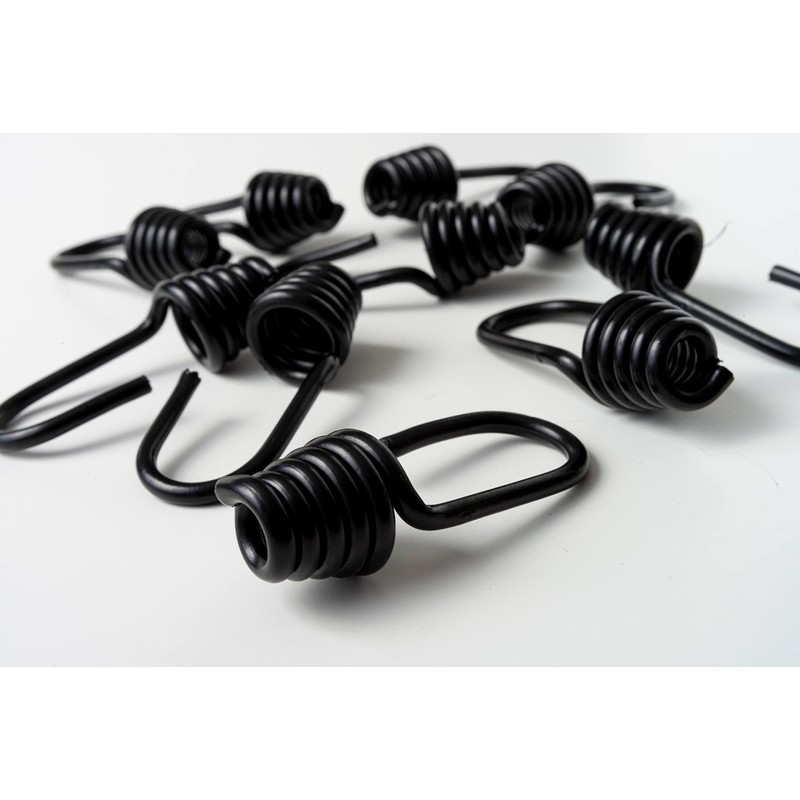 IPEA Plastic Coated Steel Hooks 8mm Elastic Rope Hooks Pack