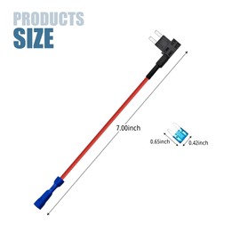 4 Pack Fuse Tap, Car Add-a-Circuit Fuse Tap, Holder, Small Taps Automotive for Trucks Boats, Cars (4)