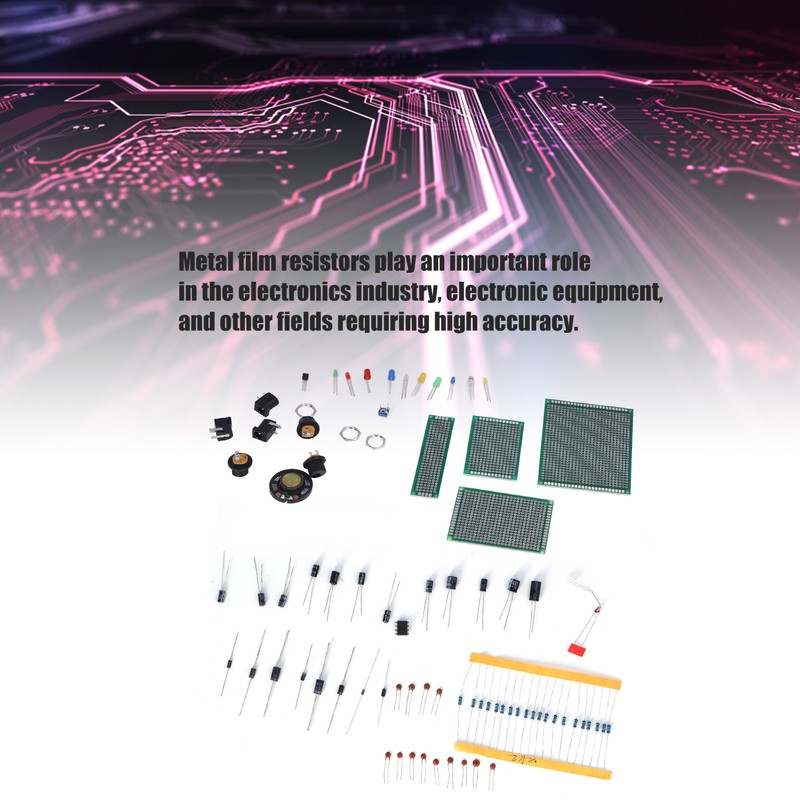 Electronic Component Kit PCB LED Diode Electrolytic Capacitor Resistor Transistor