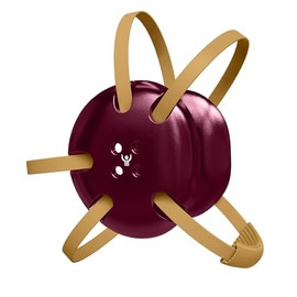 Great Call Athletics | Wrestling Classic Headgear Earguard Adult Grappling Head Gear Adjustable Ear Guards Vegas Gold Straps (Maroon w/ Vegas Gold Straps)