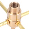 Water Fountain Nozzle,G1/2 Female Thread G3/4 Male Thread,4 Arm Rotate
