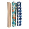 Honeybee Beeswax Wrap Roll (28cm x 100cm), Blue Leaf