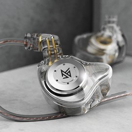 KZ EDX Pro 1DD In-Ear Earphones, Equipped with 10mm Upgraded Dynamic Driver, Recabled, 3.5mm Plug and QDC Like Connector, Deep Bass, Ergonomic Design, Dedicated Tuning Technology, Easy to Drive, HIFI