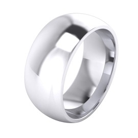 Unisex Sterling Silver 9mm Super Heavy Court Shape Polished Wedding Ring (Z+3)