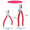 2 Pcs Glass Running Pliers and Breaker Grozer Pliers Set