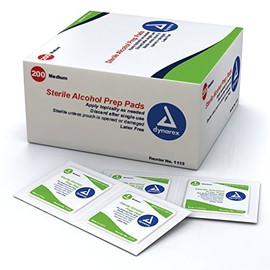 Alcohol Prep Pad, 2-23/64x1-3/16in, PK2000