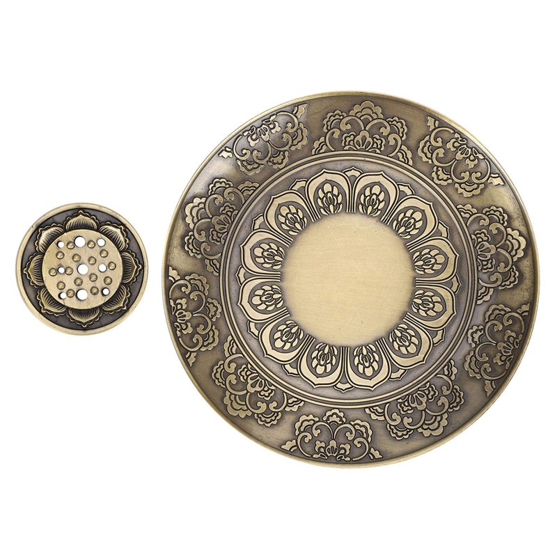Crisis Bronze Round Incense Holder