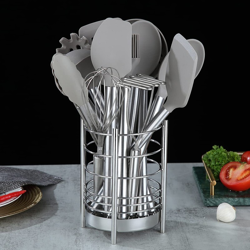 Berglander Kitchen Utensils Set 38 Pieces Non-Stick Silicone Cooking Utensils