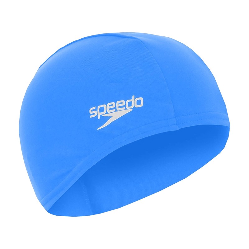 Speedo Junior Polyester Swimming Cap | Kids Swim, Black, One