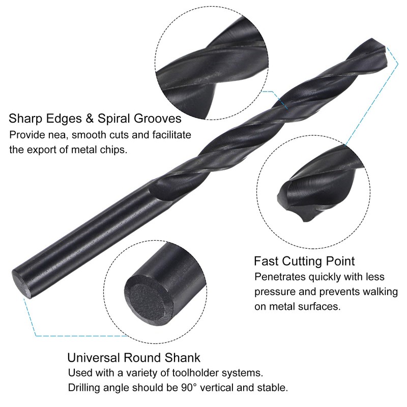 sourcing map Tap and Drill Bit Set, 7/16-20 UNF Thread