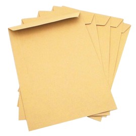 Operitacx Kraftpapier Umschläge 229x162mm Blanko Briefumschläge Für Büro Schule Und Geschäftsbriefe Robuste Braune Briefumschläge Zur Aufbewahrung Von Dokumenten