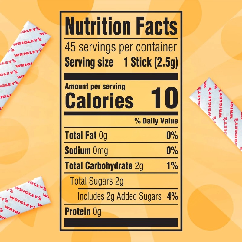 JUICY FRUIT Gum, Original Chewing Gum, Bulk Candy - 45