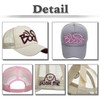 White Fang CZ995 Cap, Embroidered Design, Mesh, Casual Style, Stylish,