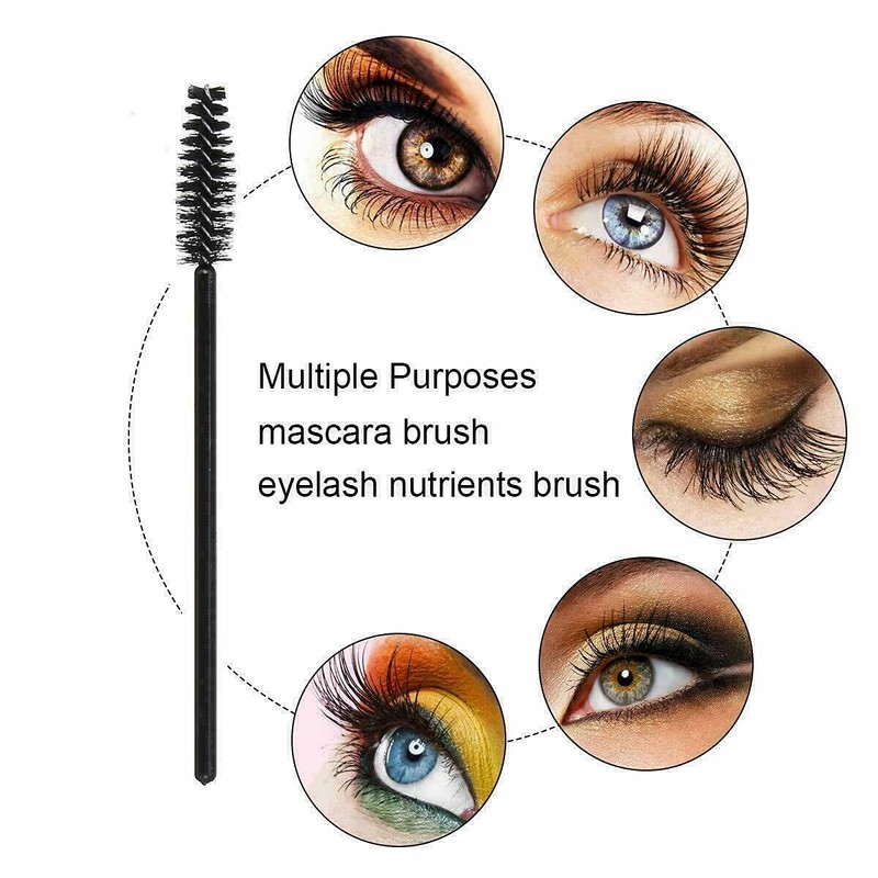 100 Mascara Wands Bulk Disposable Eyelash Eye Brow Brushes Applicator