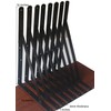 8 Pack L16" x H 10" Black Heavy Duty Shelf