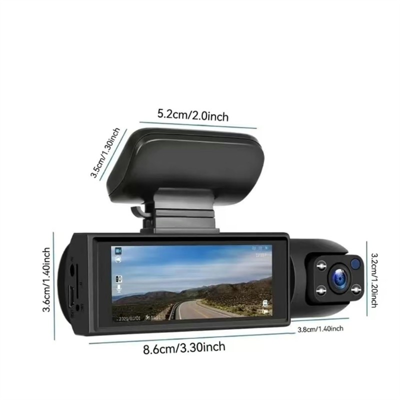 Dual Camera Dash Cam-Dash Cam Front and Rear for Cars,1080P