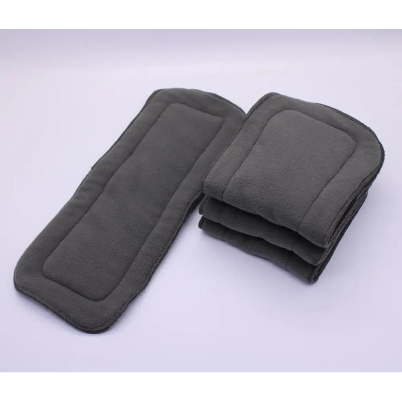5 Absorbentes Bambu Charcoal Pañal Ecológico Lavable 5 Capas