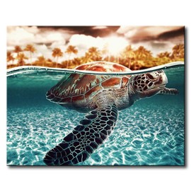 Shukqueen Painting by numbers, DIY oil painting for adults, beginners, children, holiday gifts, 16 x 20 inches (without frame)