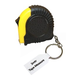 2 Metre Tape Measure Keyring Retractable Rule Pocket Tool Keychain Lock DIY Gift
