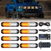 Nilight 8PCS Led Strobe Lights with Controller 12V 24V Sync