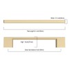 9BUILD 10 Pack Brushed Gold Cabinet Pulls 5 Inch Cabinet